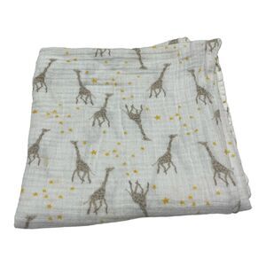 Aden & Anais Essentials Giraffe and Stars Cotton Muslin Swaddle Baby Blanket